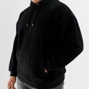 Asos Men Plus Teddy Borg Hoodie